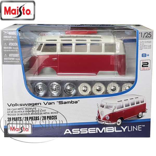Maisto 1/24 Volkswagen Van Samba Diecast Kit