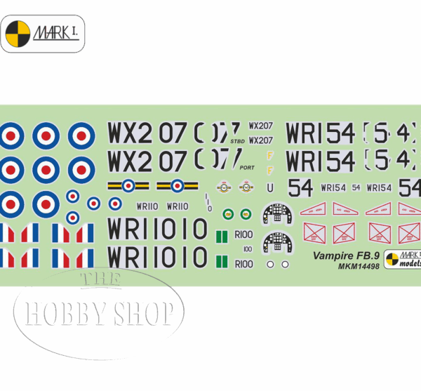 Mark I 1/144 DH Vampire FB.9 (2 in 1 Kit)
