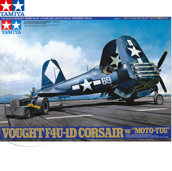 Tamiya 1/48 F4U-1D Corsair with Moto Tug