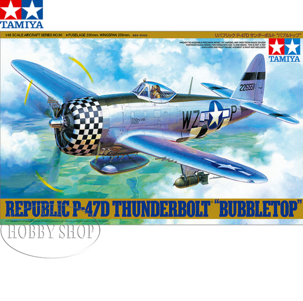 Tamiya 1/48 Republic P-47D Thunderbolt Bubble Tamiya 1/48 Republic P-47D Thunderbolt Bubble