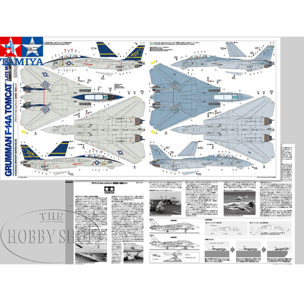 Tamiya 1/48 F-4B Grumman F-14A Tomcat Late Model Tamiya 1/48 F-4B Grumman F-14A Tomcat Late Model