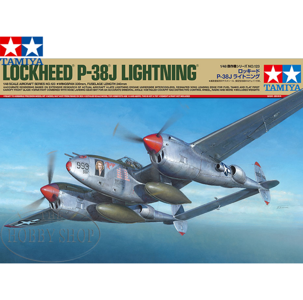 Tamiya 1/48 Lockhead P-38 J Lightning Tamiya 1/48 Lockhead P-38 J Lightning