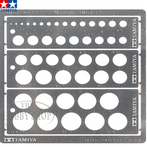 Tamiya Modelling Template Round 1-12.5mm
