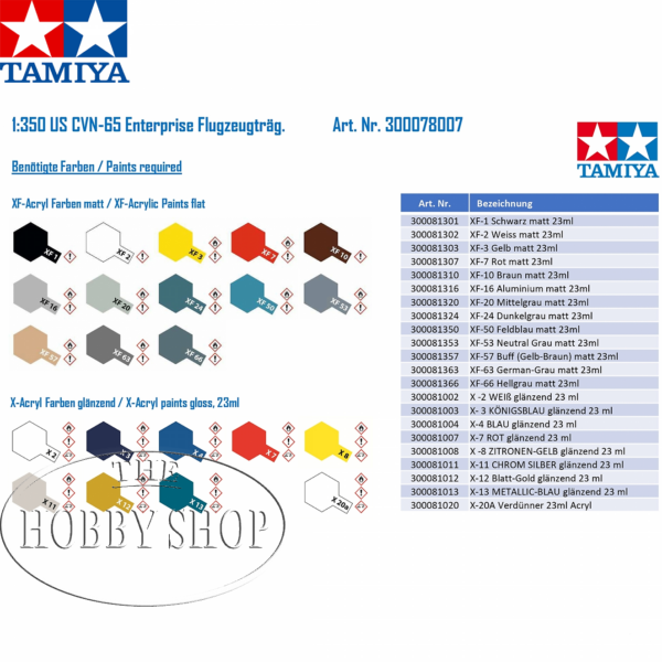 Tamiya 1/350 US Enterprise Aircraft Carrier