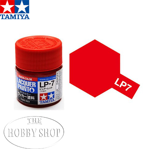 Tamiya LP-7 Pure Red Laquer Paint (10ml)