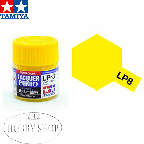 Tamiya LP-8 Pure Yellow Laquer Paint (10ml)