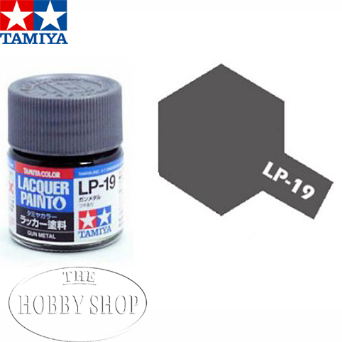 Tamiya LP-19 Gun Metal Laquer Paint (10ml)