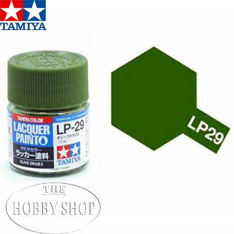 Tamiya LP-29 Olive Drab 2 Laquer Paint (10ml)