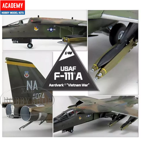 Academy 1/48 USAF F111A Aardvark