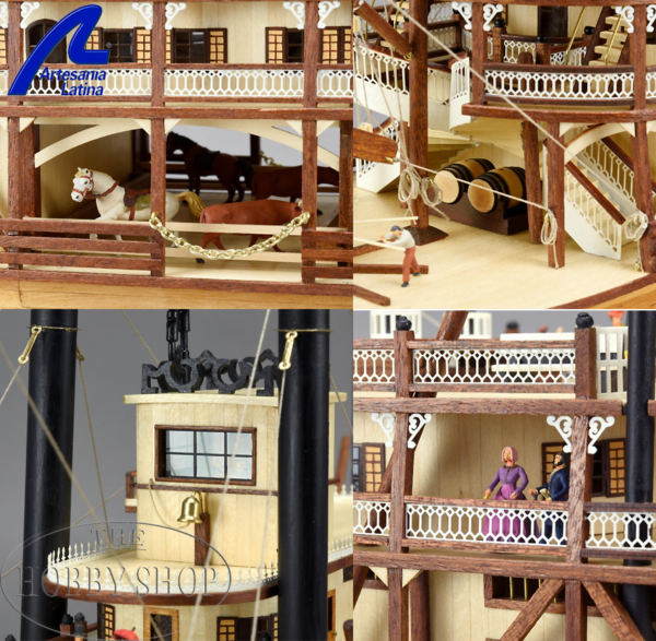 Artesania 1/80 King Of The Mississippi River Boat