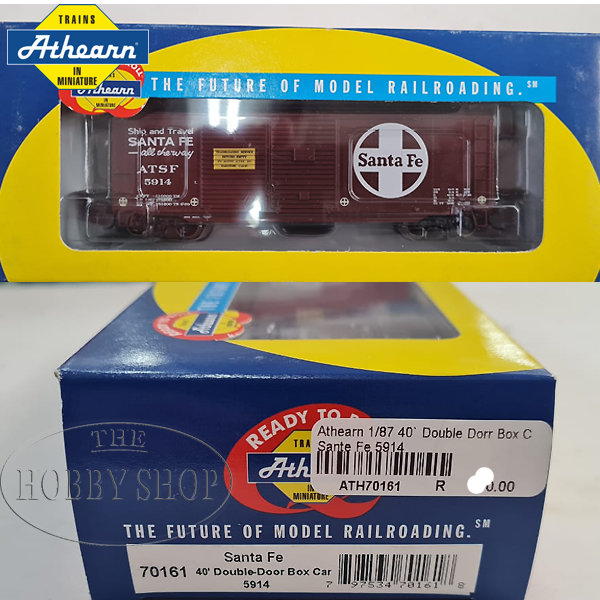Athearn 1/87 40` Double Dorr Box Car Sante Fe 5914