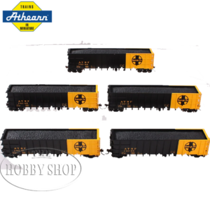 50` High Sided Coal Gondolas Set Santa Fe