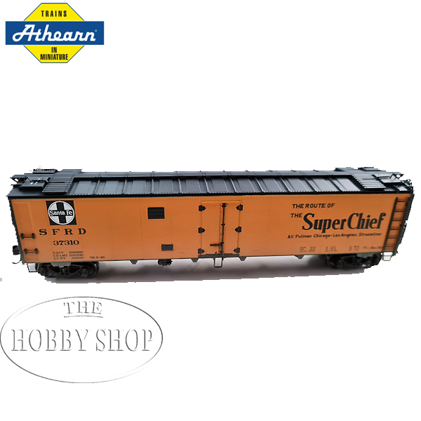 Athearn 1/87 50` Ice Reefer Santa Fe Super Chief Weathered)