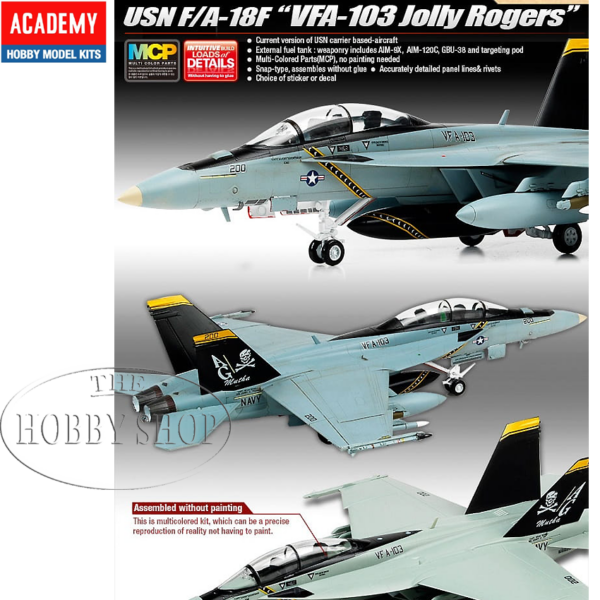 ACADEMY 1/72 USN F/A-18F VF-103