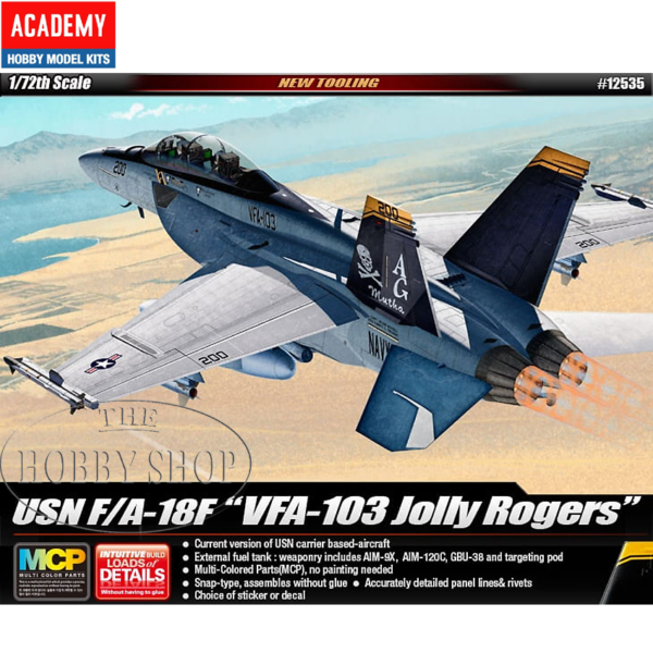 ACADEMY 1/72 USN F/A-18F VF-103