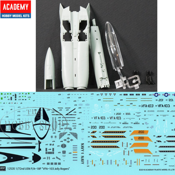 ACADEMY 1/72 USN F/A-18F VF-103