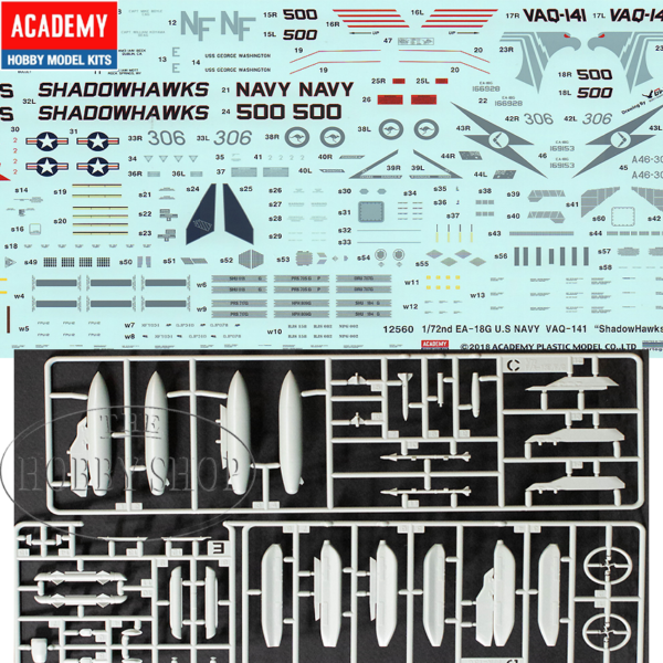 ACADEMY 1/72 E/A-18G GROWLER VAQ-141  in.SHADOW HAWKS