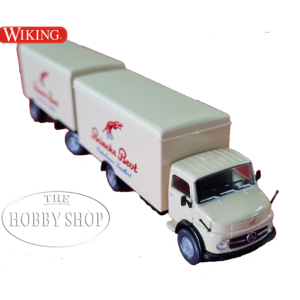 Wiking 1/87 HO Koffer-Lastzug MB L 1113