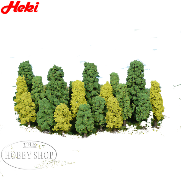 Heki Leafy Trees 4-8cm (20 Trees)