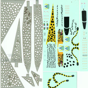 Levos 1/48 Cheetah C SAAF Decal Set Spotty