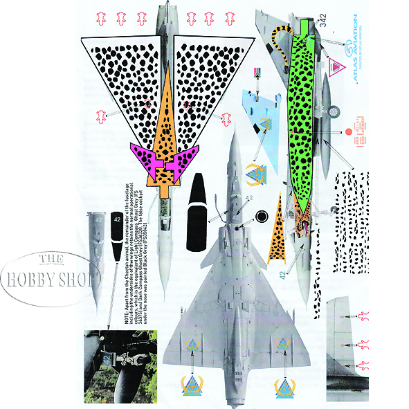 Levos 1/48 Cheetah C SAAF Decal Set Spotty