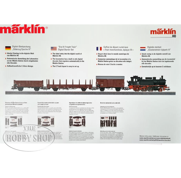 Marklin 1/87 ERA III Freight Train Digital Starter Set
