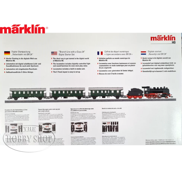 Marklin 1/87 Branch Line Class 24 Digital Starter Set with Sound