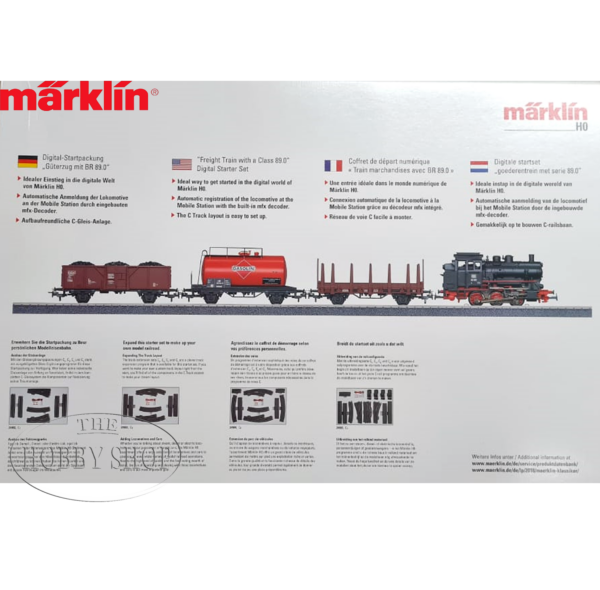 Marklin 1/87 Freight Train Class BR 89.0 Digital Starter Set