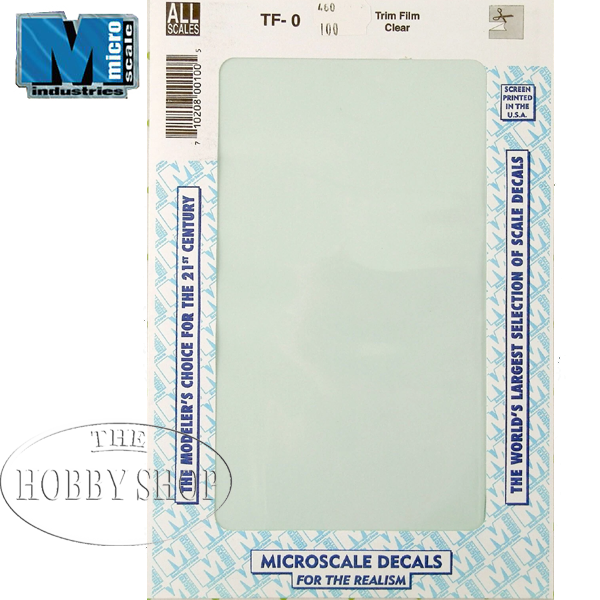 Microscale Clear Trim Film (For Decal Printing)
