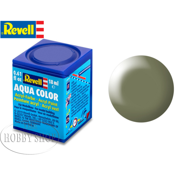 Revell 362 Silk Greyish Green Acrylic (RAL 6013) 18ml