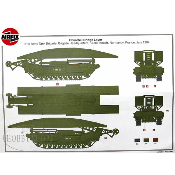 Airfix 1/76 Churchill Bridge Layer
