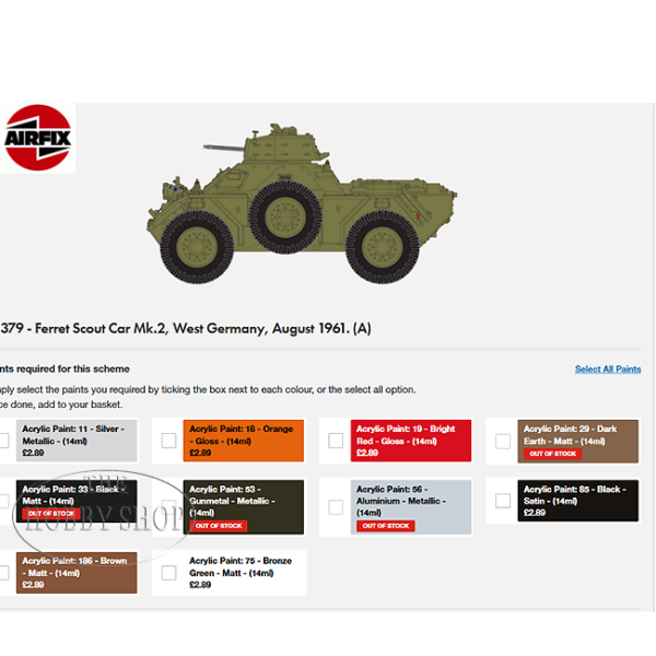 Airfix 1/35 Ferret Scout car Mk.2