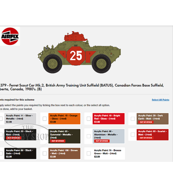 Airfix 1/35 Ferret Scout car Mk.2