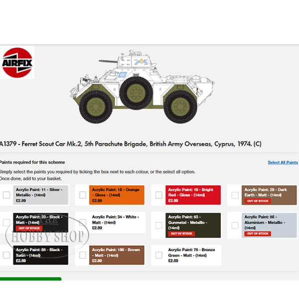 Airfix 1/35 Ferret Scout car Mk.2