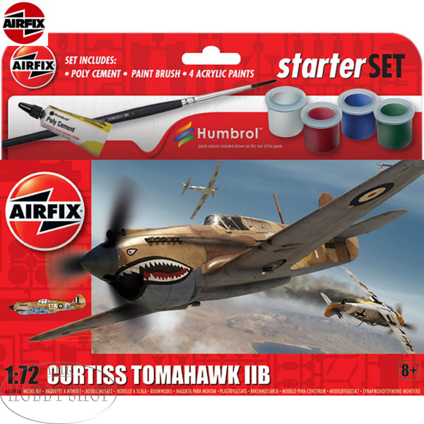 AIRFIX 1/72 Curtiss Tomahawk IIB Starter Set