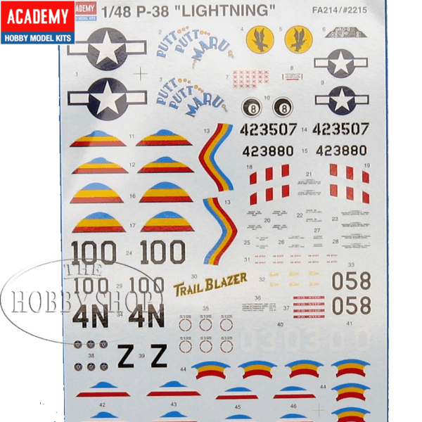 Academy 1/48 P-38 Lightning Combination Version