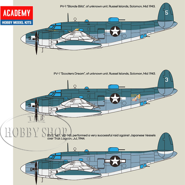 Academy 1/48 USN PV-1 Ventura Solomon Islands Theatre