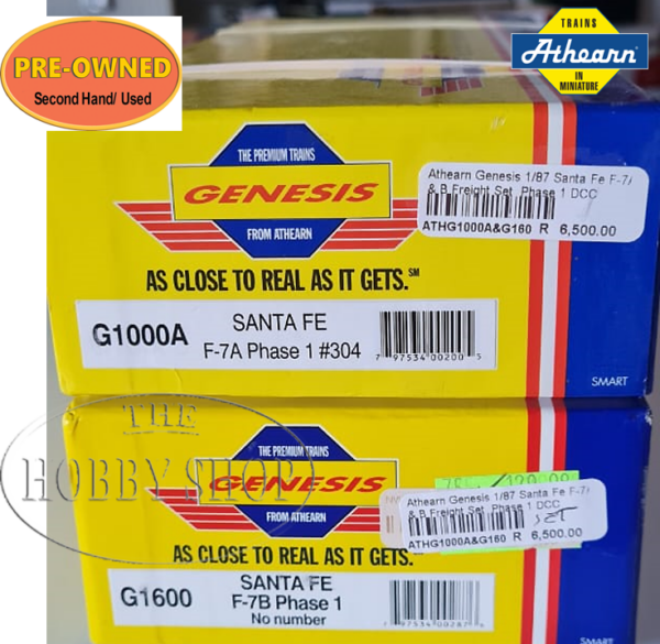 Athearn Genesis 1/87 HO F-7 A&B Units Phase 1 Santa Fe (G1600&G1000A)