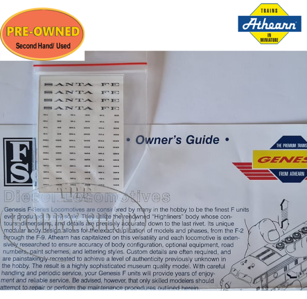 Athearn Genesis 1/87 HO F-7 A&B Units Phase 1 Santa Fe (G1600&G1000A)