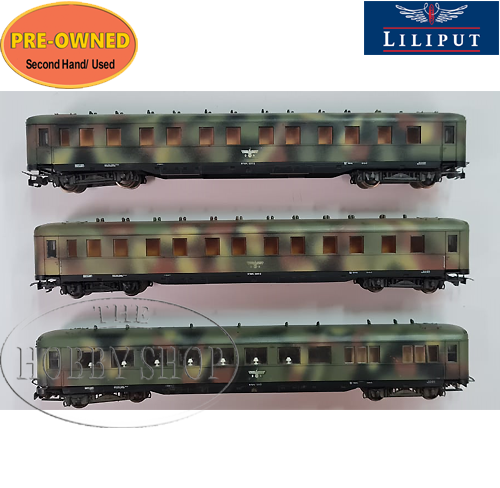 Lilliput 1/87 HO German WWII Coaches (x3)