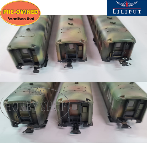 Lilliput 1/87 HO German WWII Coaches (x3)