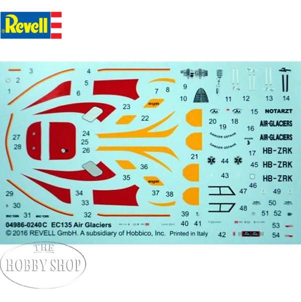 Revell 1/72 Airbus Helicopter EC135 Air-Glaciers