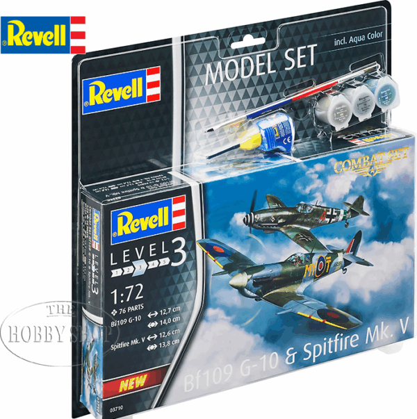 Revell 1/72 Combat Set Bf109 G-10 and Spitfire Mk V