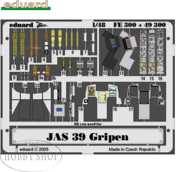 Eduard 1/48 JAS-39 Gripen Detail Set Photo Etch
