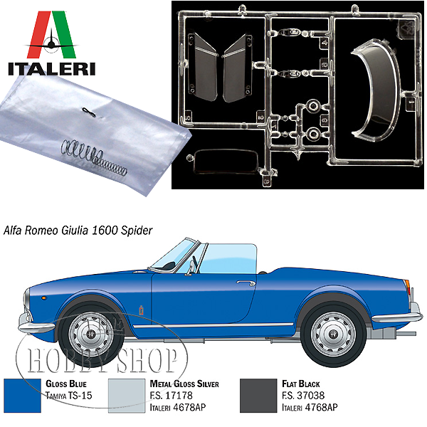 Italeri 1/24 Alfa Romeo Giulia 1600 Spider