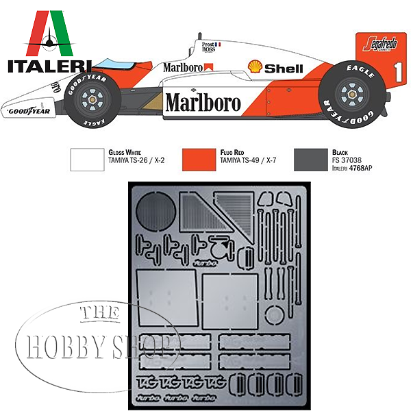 Italeri 1/12 McLaren MP4/2C Prost-Rosberg Italeri 1/12 McLaren MP4/2C Prost-Rosberg