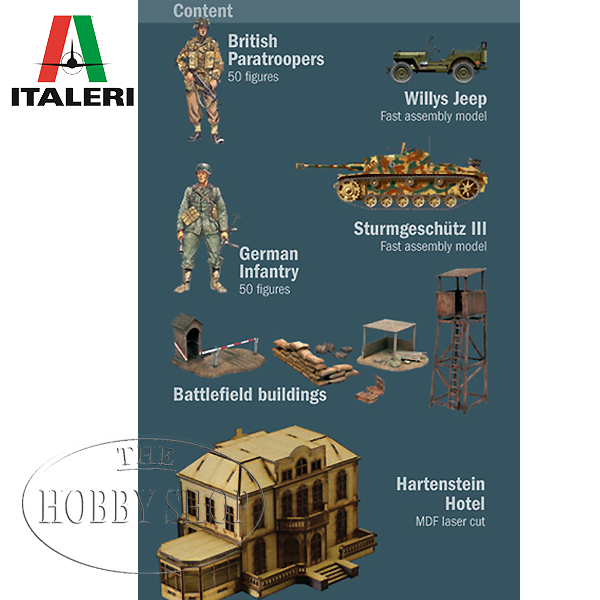 Italeri 1/72 Operation Market/ Garden Hartenstein Hotel Diorama Set