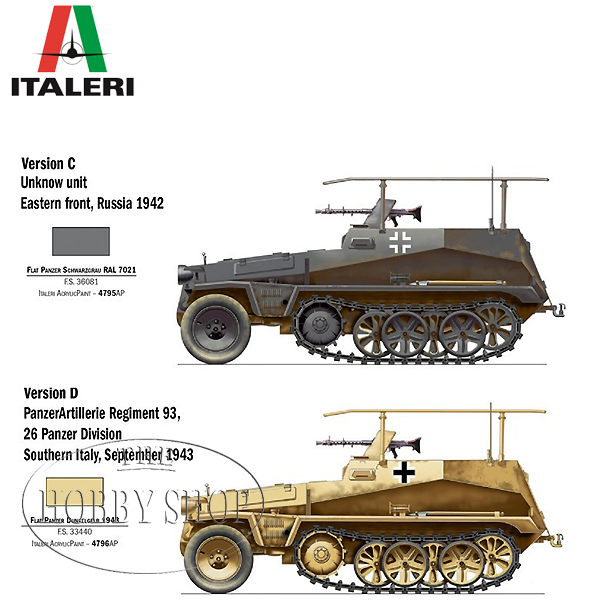 Italeri 1/72 Sd Kfz 250/3 Panzer Half Track