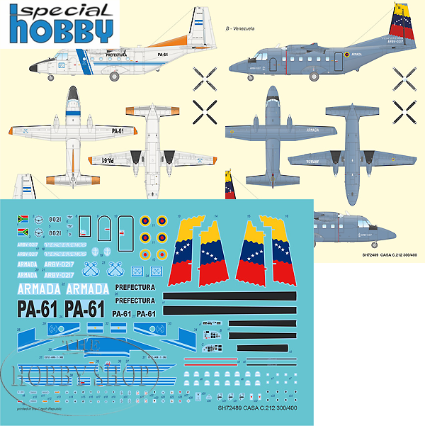 Special Hobby 1/72 CASA C-212-300/400 Long Nose Casas With SAAF Decals