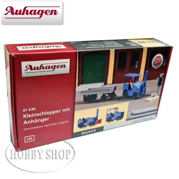 Auhagen 1/87 HO Small Tractor With Trailer 41636